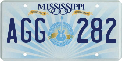 MS license plate AGG282