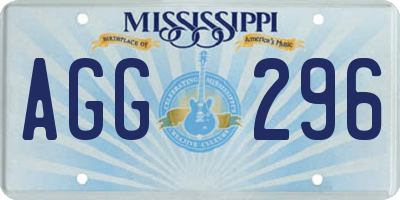 MS license plate AGG296