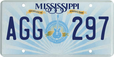 MS license plate AGG297
