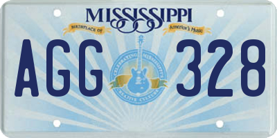 MS license plate AGG328