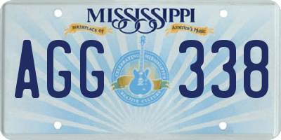 MS license plate AGG338