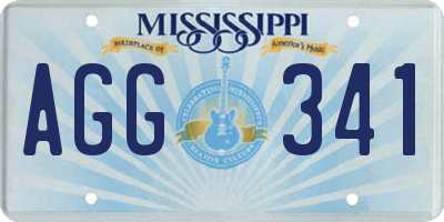 MS license plate AGG341