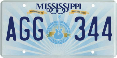 MS license plate AGG344