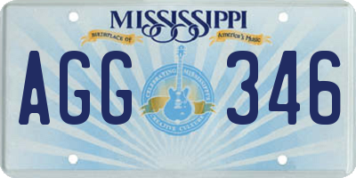 MS license plate AGG346
