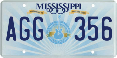 MS license plate AGG356