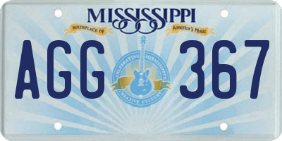 MS license plate AGG367