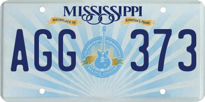 MS license plate AGG373