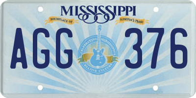 MS license plate AGG376