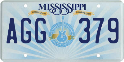 MS license plate AGG379