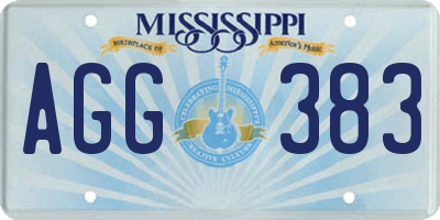 MS license plate AGG383
