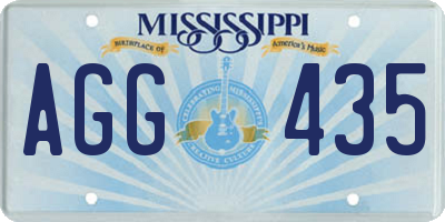 MS license plate AGG435