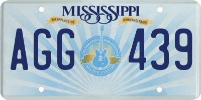 MS license plate AGG439