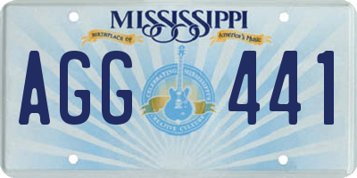 MS license plate AGG441