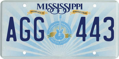 MS license plate AGG443