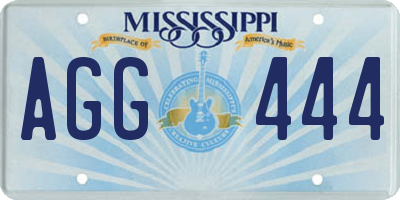 MS license plate AGG444