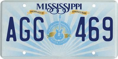 MS license plate AGG469