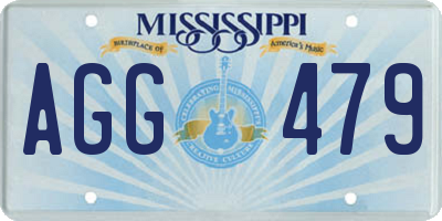 MS license plate AGG479