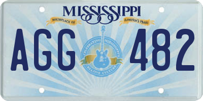 MS license plate AGG482