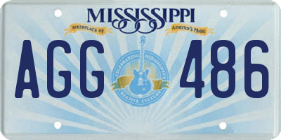 MS license plate AGG486
