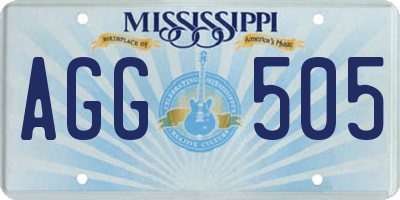 MS license plate AGG505