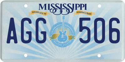 MS license plate AGG506