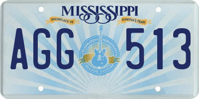MS license plate AGG513