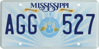 MS license plate AGG527