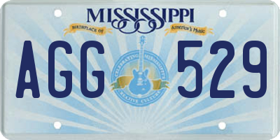 MS license plate AGG529