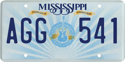 MS license plate AGG541