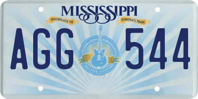 MS license plate AGG544