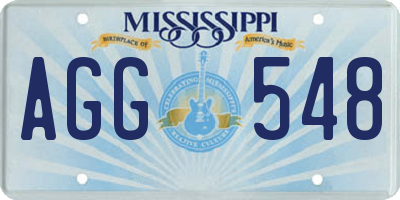 MS license plate AGG548