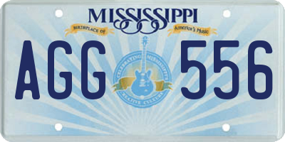 MS license plate AGG556