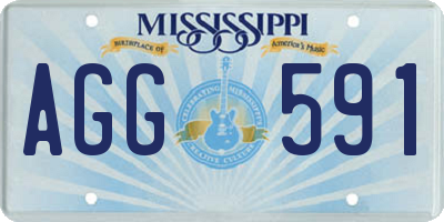 MS license plate AGG591