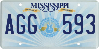 MS license plate AGG593