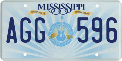 MS license plate AGG596