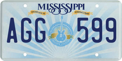 MS license plate AGG599