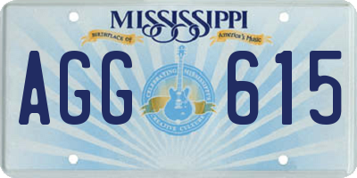 MS license plate AGG615