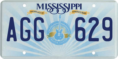 MS license plate AGG629