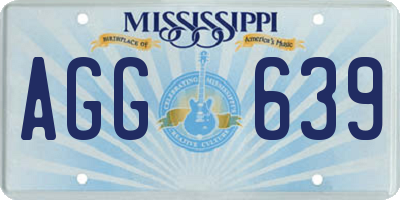 MS license plate AGG639