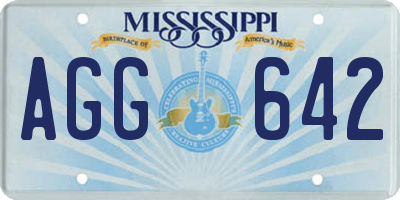 MS license plate AGG642