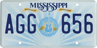 MS license plate AGG656