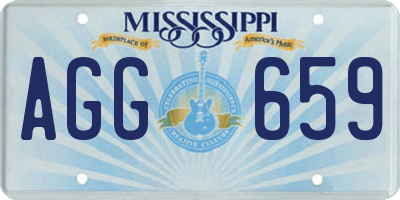MS license plate AGG659