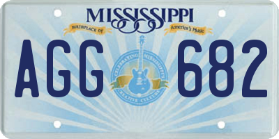 MS license plate AGG682