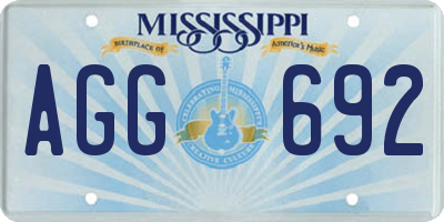 MS license plate AGG692