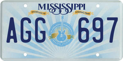 MS license plate AGG697