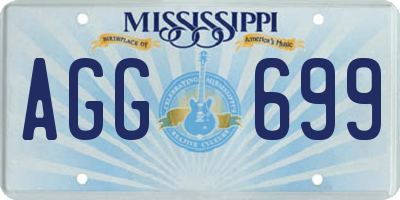 MS license plate AGG699