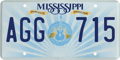 MS license plate AGG715
