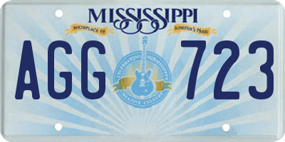 MS license plate AGG723