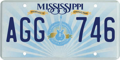 MS license plate AGG746