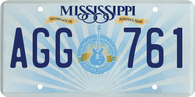 MS license plate AGG761